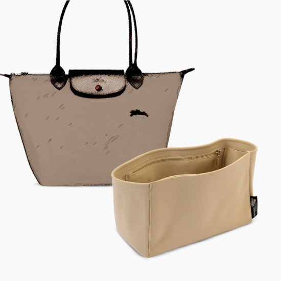 Beige longchamp online tote